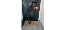 Lampe de salon cadre de vélo + ampoule type Edison