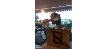 Lampe en pieces velo decoration industrielle Aventurier/expl