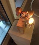 Lampe en pieces velo decoration industrielle Aventurier/expl