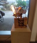 Lampe en pieces velo decoration industrielle Aventurier/expl