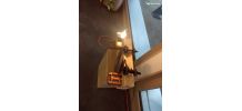 Lampe en pieces velo decoration industrielle Aventurier/expl