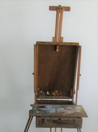 Grand chevalet peinture campagne pieds compas SGDG 