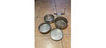LOT DE 2 GAMELLES EN ALUMINIUM