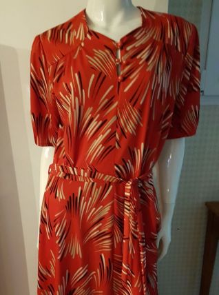Superbe robe rouge vintage t40