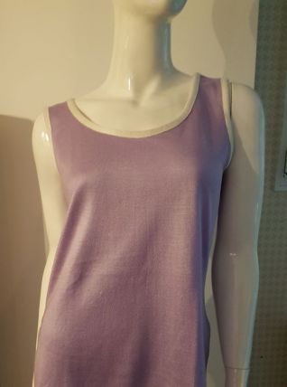 Pull débardeur violet t42