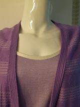 Pull débardeur violet t42