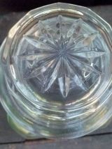 Bocal en verre  translucide, vintage