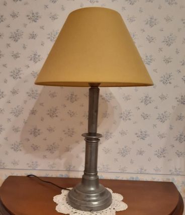 Lampes de chevet, pieds rétro en étain