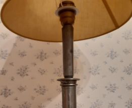 Lampes de chevet, pieds rétro en étain