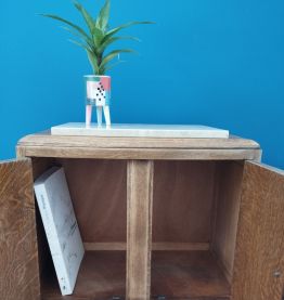Table de chevet art déco Upcycling