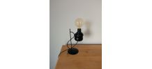 Lampe à poser DIY type industriel ampoule Edison