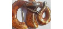 boucle de ceinture serpent en métal , vintage