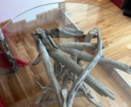 Table en bois, flotté