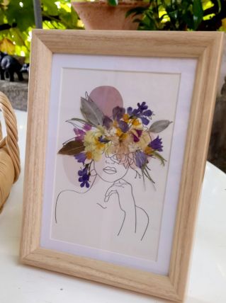 Cadre fleurs séchées 