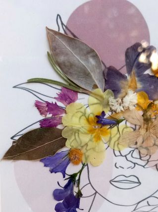 Cadre fleurs séchées 