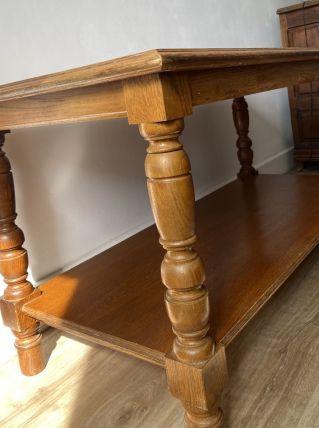 Table basse ou de vestibule en bois de chêne 