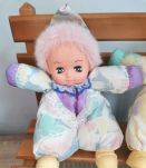 Lot petite poupée de chiffon bébé clown vintage 