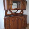 buffet acien deux pièces dessus marbre noir