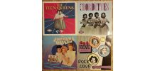 Lot de quatre vinyles 33t Rock'n'Roll 50s 