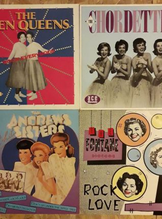 Lot de quatre vinyles 33t Rock'n'Roll 50s 
