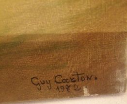 Tableau Signé guy carton(1972)