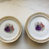 12 assiettes  décor galant porcelaine Limoges