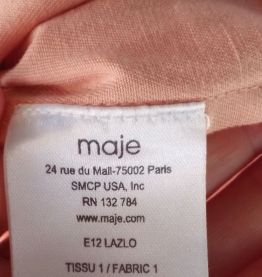Robe Maje modèle Lazlo 
