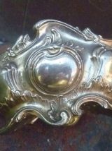 Jardinière de table metal argenté , vintage