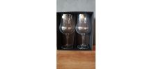 2 grands verres Cristal d'Arques Boîte origine