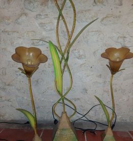 lampadaire et ces deux lampes a poser 
