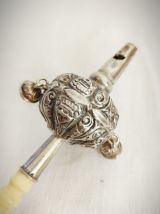 Hochet Sifflet en argent XIXème siècle