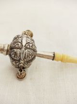 Hochet Sifflet en argent XIXème siècle