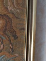 Tableau canevas avec cadre thème chasse