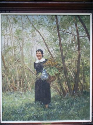huile sur toile signée rené schmid