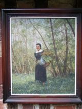 huile sur toile signée rené schmid