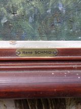 huile sur toile signée rené schmid