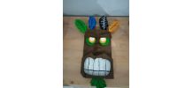 Figurine/ masque DIY Aku Aku Bois jeu video Crash Bandicoot