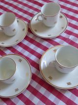 SERVICE A CAFE (4 tasses et 4 sous-tasses)