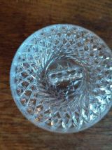 BONBONNIÈRE VINTAGE EN VERRE CISELÉ