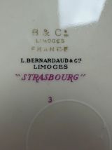 Assiette à mignardises Porcelaine LBernardaud 