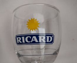Carafe Ricard Soleil Vintage et son verre