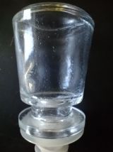 Ancienne carafe à liqueur en verre vintage