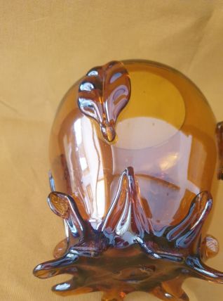 Vase ambré vintage