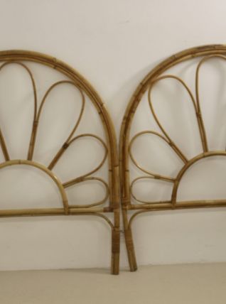 Tête de lit en rotin vintage réf Mathilda.