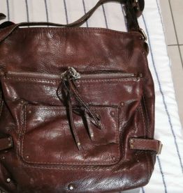 Sac Chloé véritable en cuir marron
