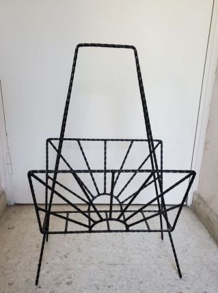 Porte revues vintage en fer forgé 