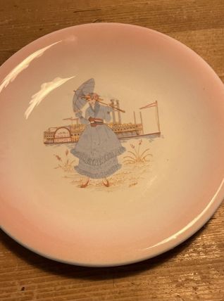 Magnifique Assiette Vintage Natchez Mississippi