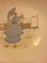 Magnifique Assiette Vintage Natchez Mississippi