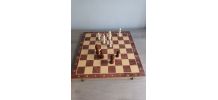 Jeux d’échecs en bois magnétique et pliable de 39cm 