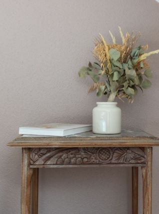 Pot en grès beige